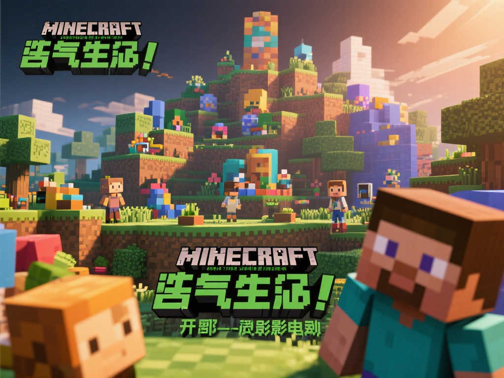 《我的世界》全新内容《活力四射！》电影改编活动震撼来袭