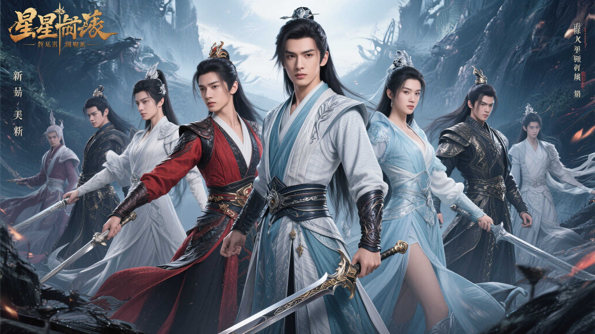 《剑星》全新魅力画报：绝美身姿引燃视觉盛宴！